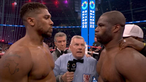 Antony Joshua vs Daniel Dubois. Boxing Riyadh Season World Champions.