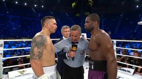 Oleksandr Usyk vs Daniel Dubois. Fight for the title WBA, WBC, IBF, WBO, The Ring and TBRB heavyweight championship.