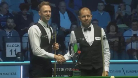 Snooker. European Masters 2023. Final. Judd Trump vs Barry Hawkins.