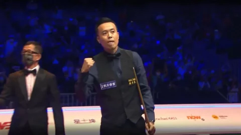 Snooker. Maximum 147 Marco Fu. Hong Kong Masters 2022. Semi-Final.